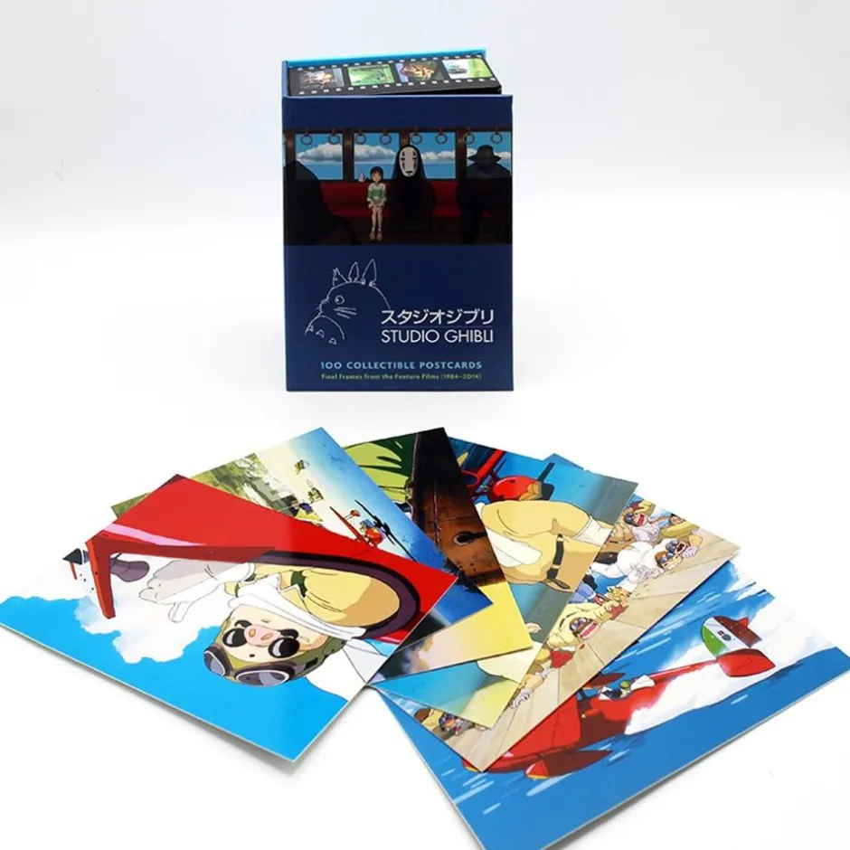 Maison Ghibli Postcards And Letter Papers-100 Collectible Postcards Box - Studio Ghibli