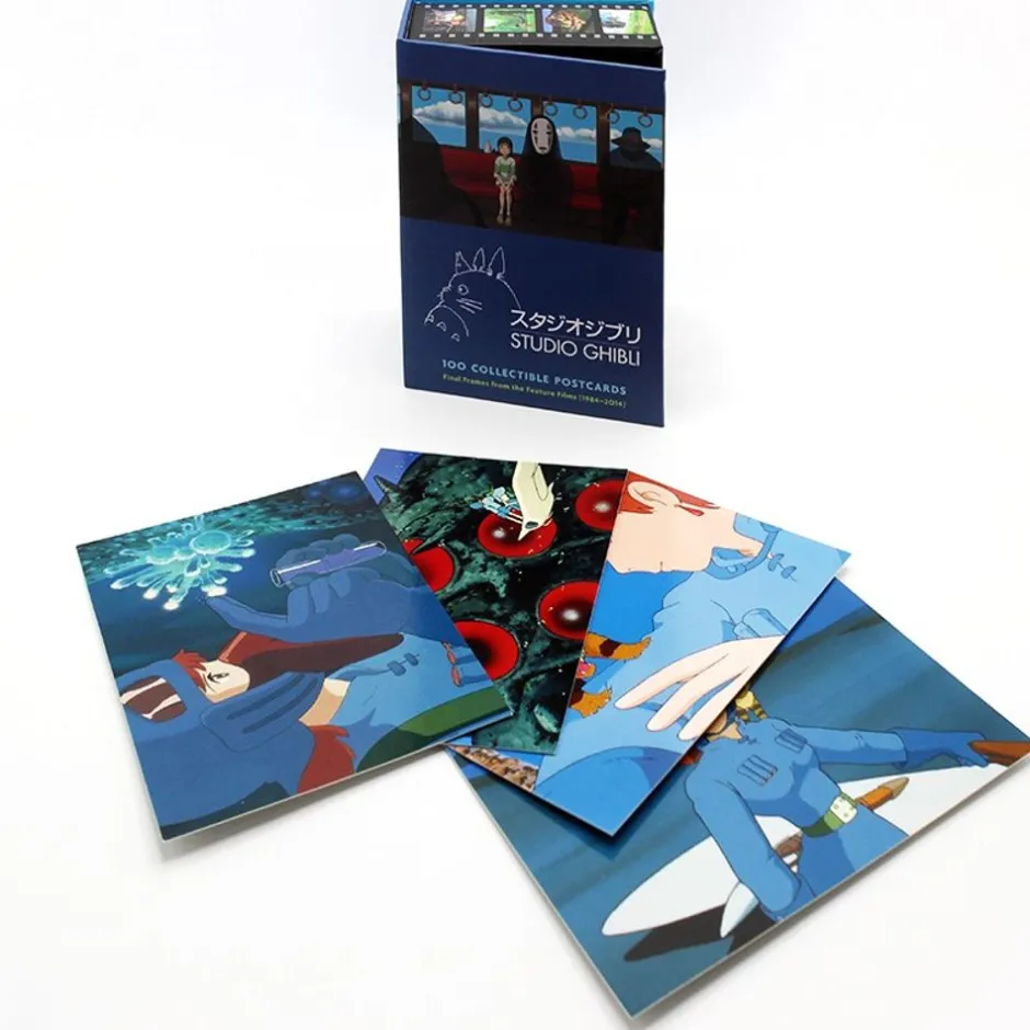 Maison Ghibli Postcards And Letter Papers-100 Collectible Postcards Box - Studio Ghibli