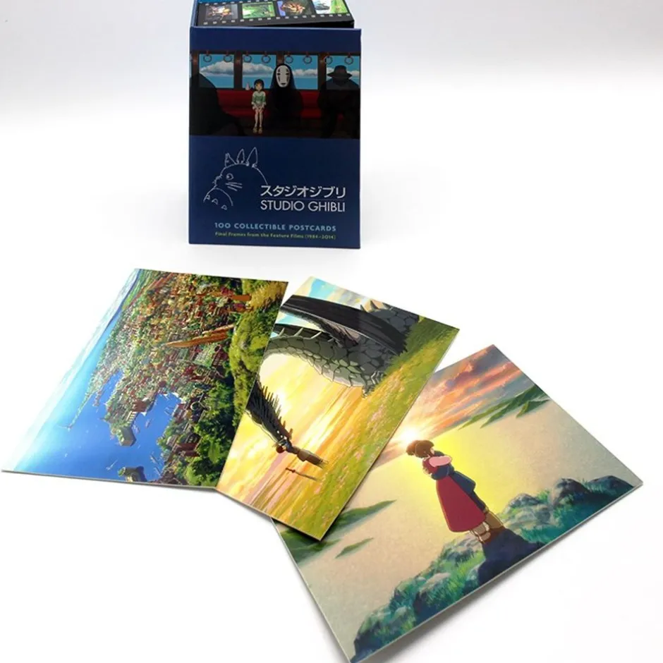 Maison Ghibli Postcards And Letter Papers-100 Collectible Postcards Box - Studio Ghibli