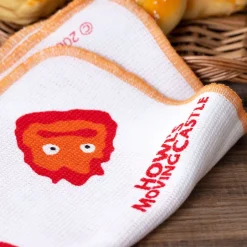 Maison Ghibli Kitchenware-2 Pcs Set Kitchen Towel Calcifer - Howl'S Moving Castle
