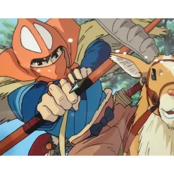 Maison Ghibli Cel Art - Studio Ghibli-Cel Art Ashitaka Goes To Battle - Studio Ghibli