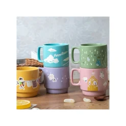 Maison Ghibli Kitchenware-Coloful Embossed Mug Kiki Chihiro & Haku - Spirited Away