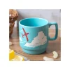 Maison Ghibli Kitchenware-Coloful Embossed Mug Savoia - Porco Rosso