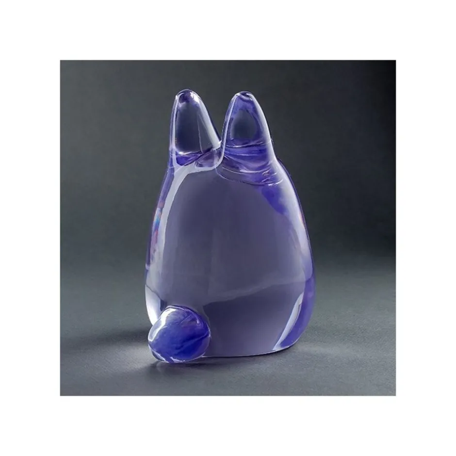 Maison Ghibli Statues-Crystal Figurine Transparent Small Totoro Purple - My Neighbor Totoro