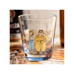 Maison Ghibli Kitchenware-Decorated Glass Marco & Fio - Porco Rosso