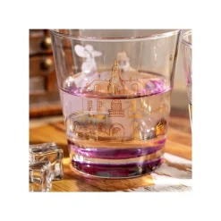 Maison Ghibli Kitchenware-Decorated Glass Marco & Gina - Porco Rosso
