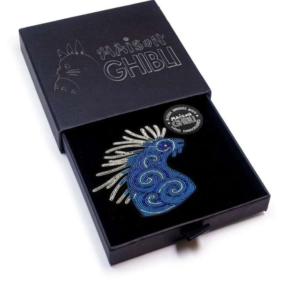 Maison Ghibli Pins-Embroidered Jewel Brooch Night Walker - Princess Mononoke