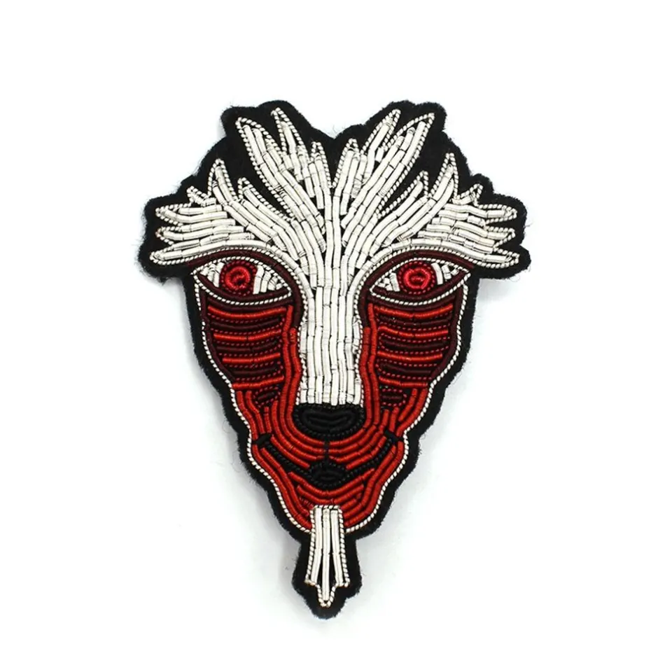 Maison Ghibli Pins-Embroidered Jewel Brooch Great Forest Spirit - Princess Mononoke