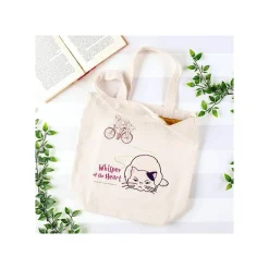 Maison Ghibli Bags-Embroidery Canvas Tote Bag The Path Of Twos - Whisper Of The Heart