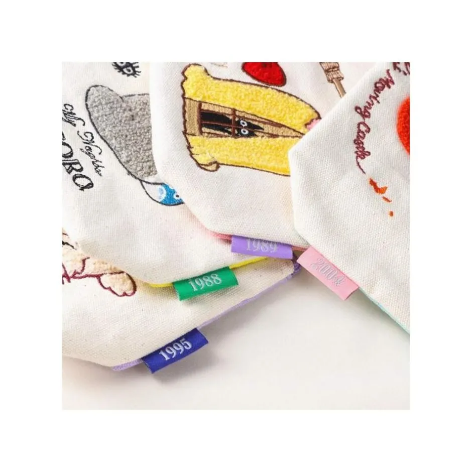 Maison Ghibli Storage-Embroidery Pouch Calcifer - Howl'S Moving Castle