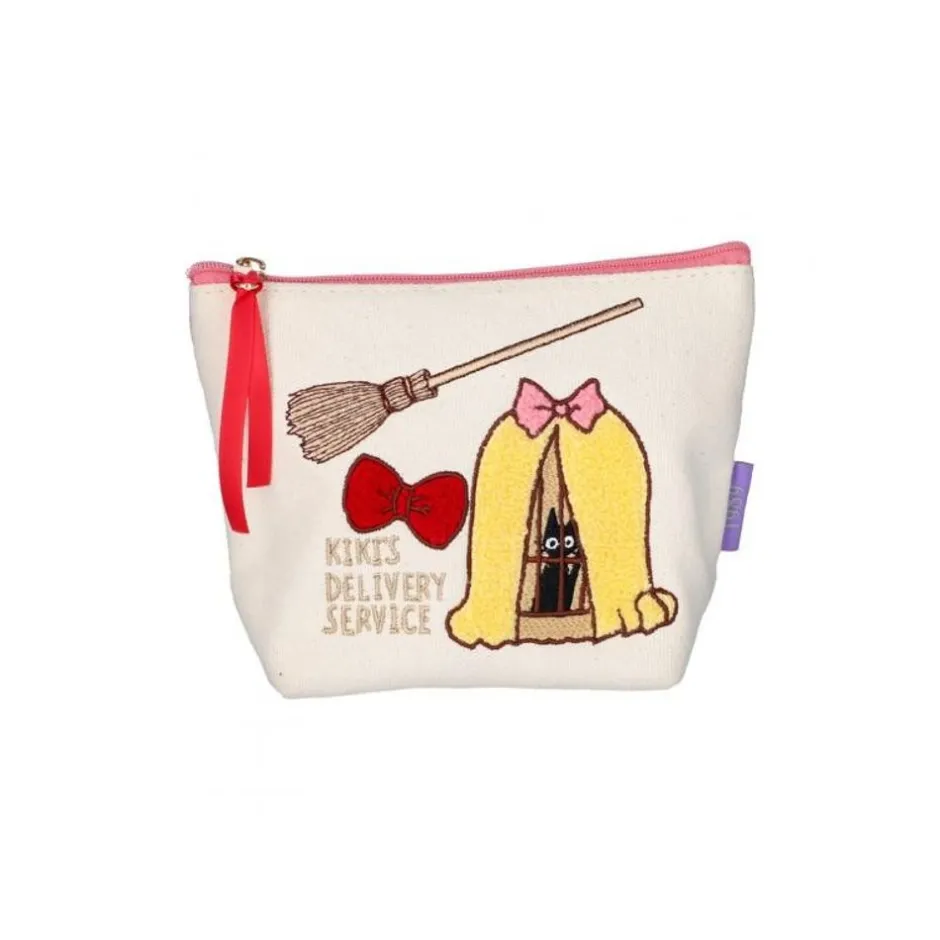 Maison Ghibli Storage-Embroidery Pouch Jiji In Cage - Kiki'S Delivery Service