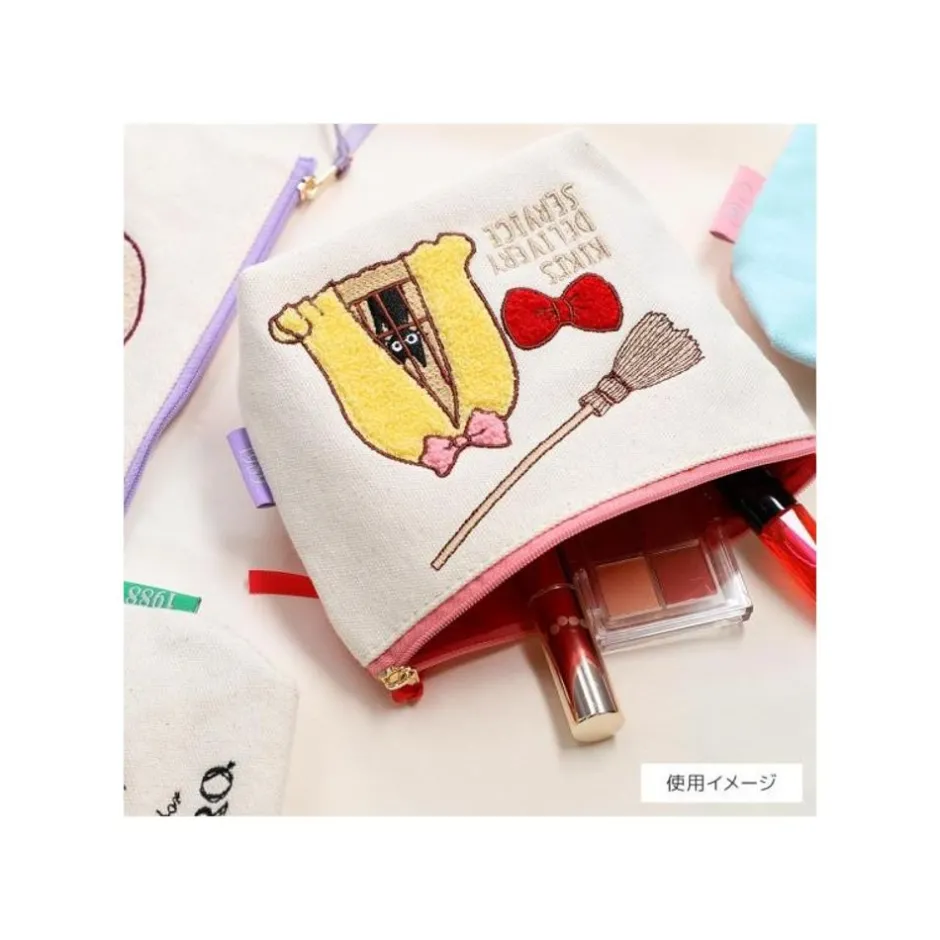 Maison Ghibli Storage-Embroidery Pouch Jiji In Cage - Kiki'S Delivery Service