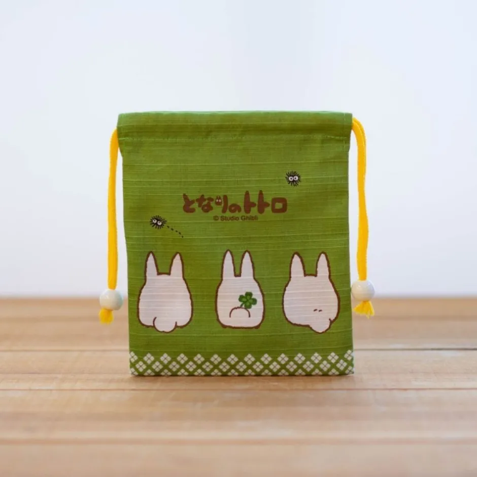 Maison Ghibli Bags-Green Cloth Bag Small Totoro - My Neighbor Totoro