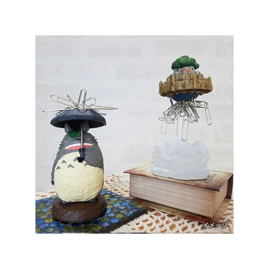 Maison Ghibli Statues-Magnetic Paper Clip Holder Flying Castle - Castle In The Sky