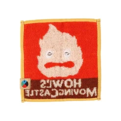 Maison Ghibli Household Linen-Mame Mini Towel Calcifer 15X15 Cm - Howl'S Moving Castle