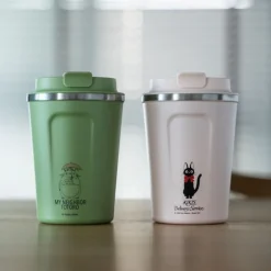 Maison Ghibli Kitchenware-Mat Green Isothermal Mug 350Ml - My Neighbor Totoro