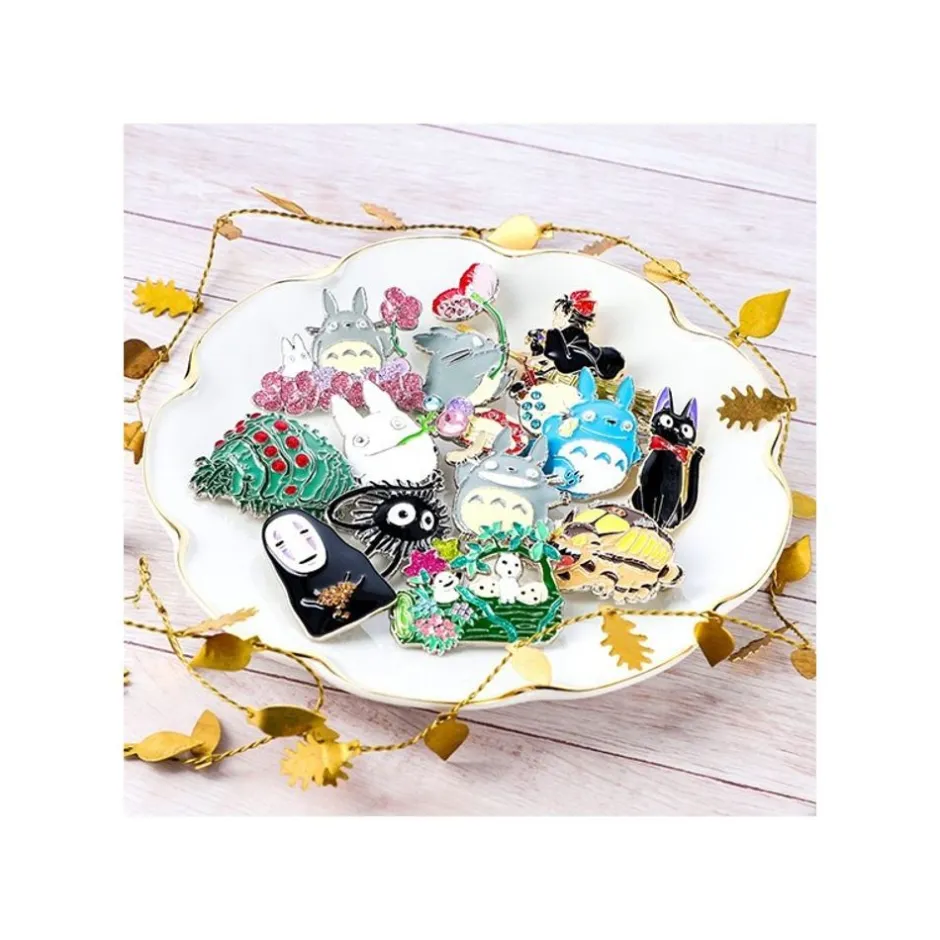 Maison Ghibli Pins-Metal Brooch Big And Small Totoro - My Neighbor Tororo