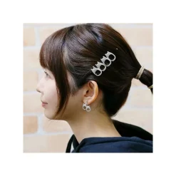 Maison Ghibli Jewellery-Metal Hair Clip Garland White Totoro - My Neighbor Totoro