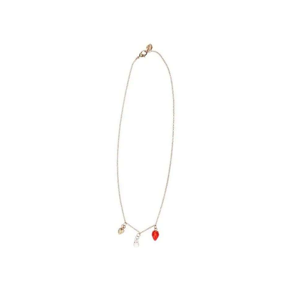 Maison Ghibli Jewellery-Necklace Strawberry And White Totoro - My Neighbor Totoro