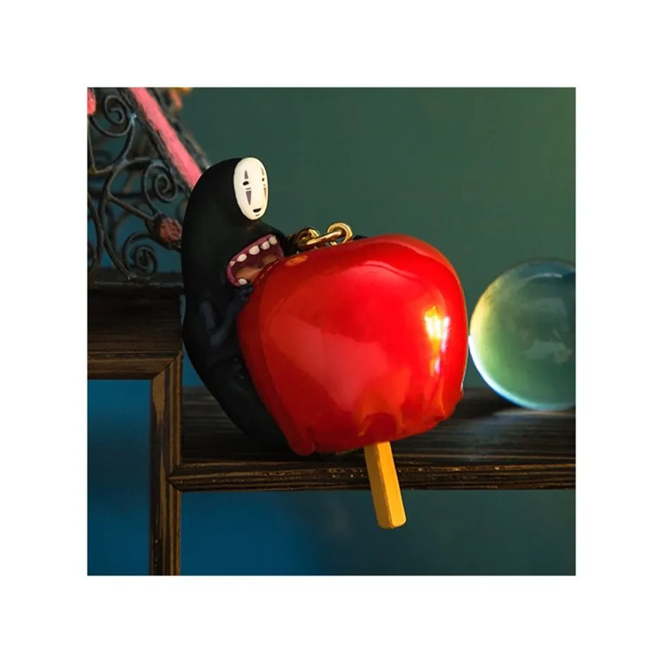 Maison Ghibli Keychains-No Face Candy Apple Keychain - Spirited Away