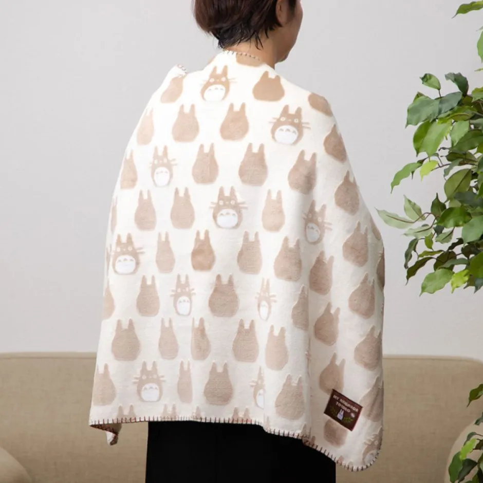 Maison Ghibli Household Linen-Opalised Blanket Totoro Silhouette 70X100 Cm - My Neighbor Totoro