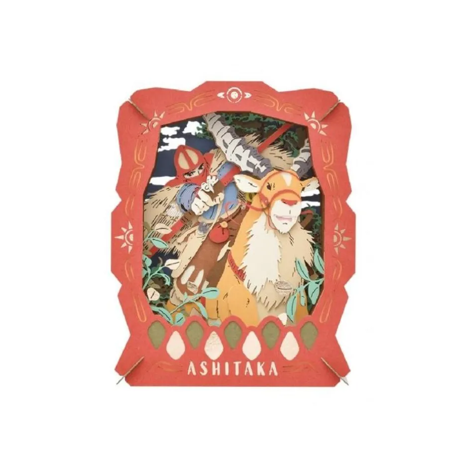 Maison Ghibli Arts And Crafts-Paper Theater Ashitaka & Yakul - Princess Mononoke