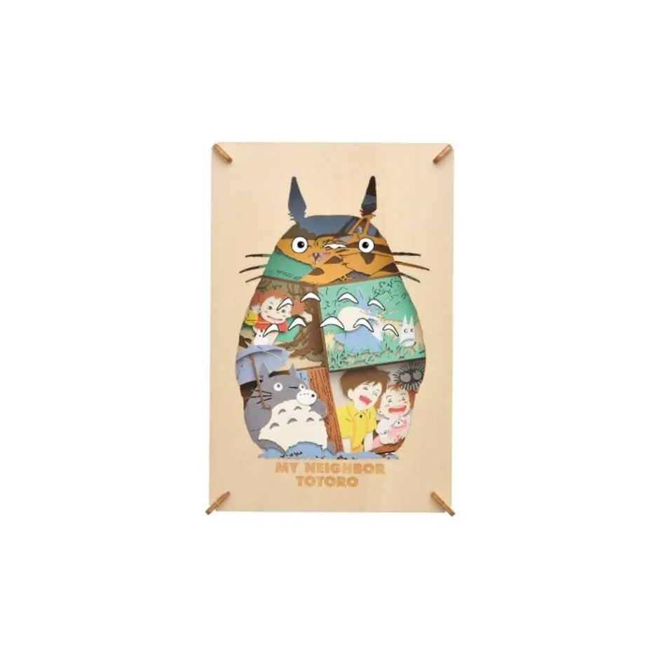 Maison Ghibli Arts And Crafts-Paper Theater Wood Style Silhouette Big Totoro - My Neighbor Totoro
