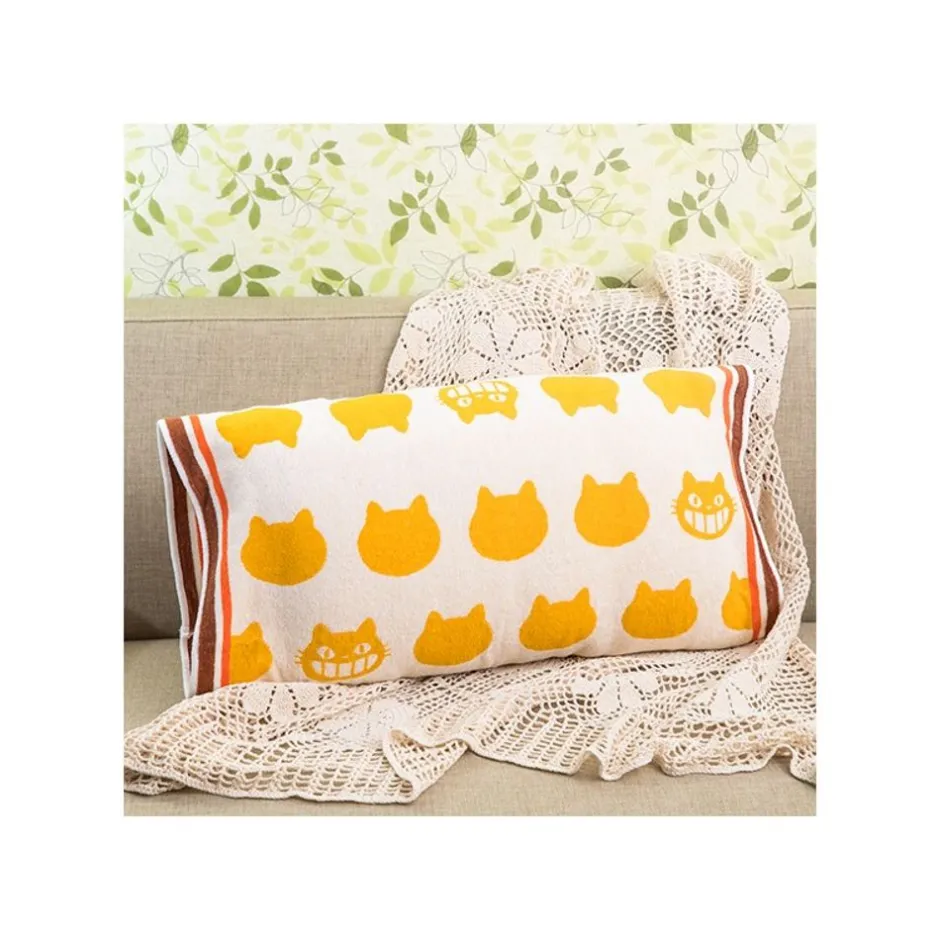 Maison Ghibli Household Linen-Pillow Cover Catbus Shilouette - My Neighbor Totoro