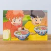 Maison Ghibli Postcards And Letter Papers-Postcard Ponyo & Sosuke Ramen - Ponyo On The Cliff