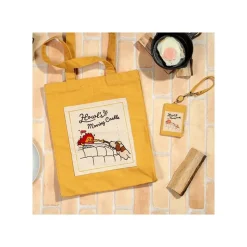Maison Ghibli Accessories-Pouch Card Holder Calcifer & Heen - Howl'S Moving Castle