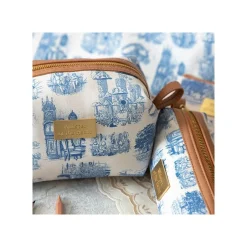 Maison Ghibli Storage-Round Toilet Bag Blue Nostalgia - Whisper Of The Heart