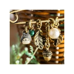 Maison Ghibli Accessories-Safety Pin Brooch Totoro & Leaves - My Neighbor Totoro