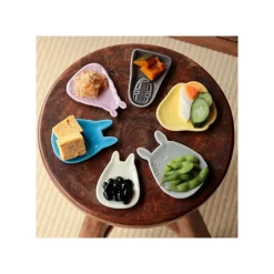 Maison Ghibli Kitchenware-Small Dessert Plate Big Totoro Shape - My Neighbor Totoro