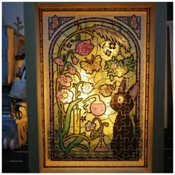 Maison Ghibli Jigsaw Puzzle-Stained Glass Puzzle 126P Robot Gardener - Castle In The Sky