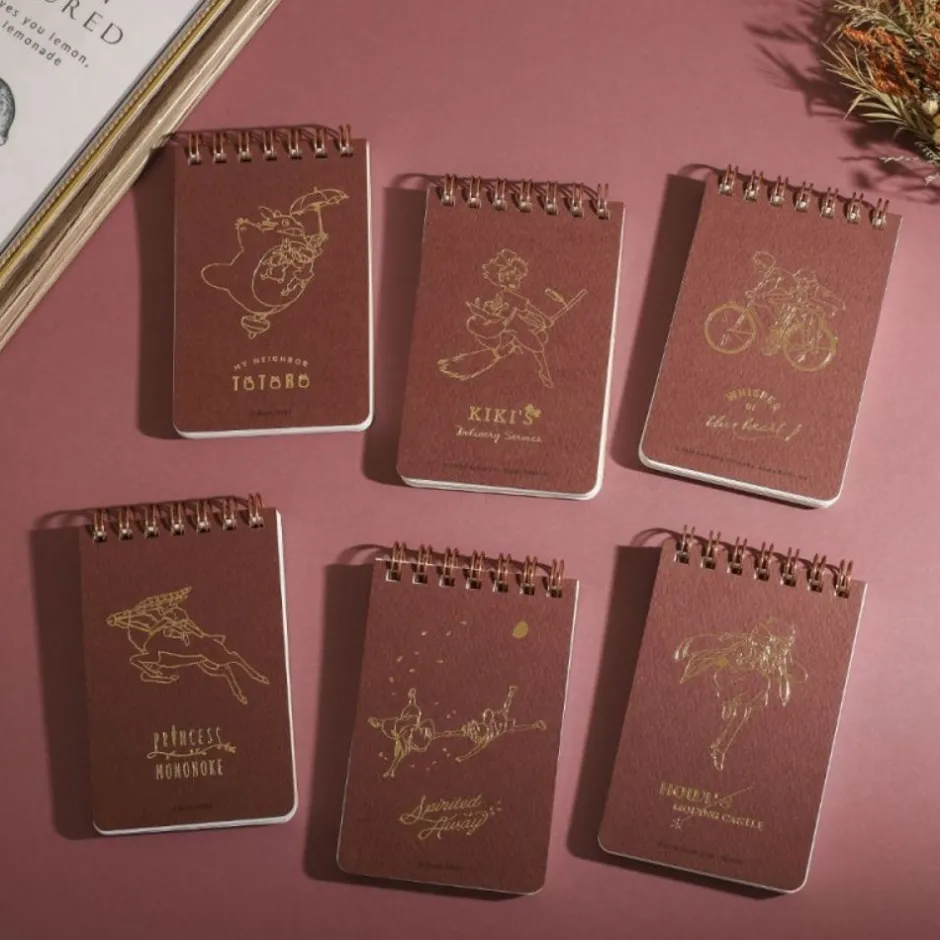 Maison Ghibli Notebooks And Notepads-Stamped Ring Notebook 11,5 7,2Cm Seiji & Shizuku - Whisper Of The Hea