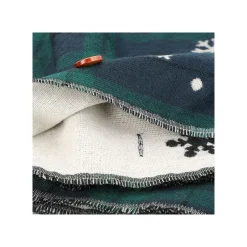 Maison Ghibli Outfits-Stole With Button Totoro Check Pattern - My Neighbor Tororo