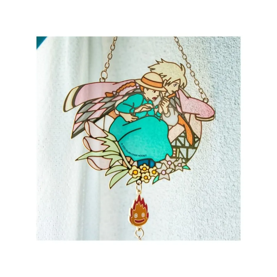 Maison Ghibli Decoration-Sun Catcher Stained Glass Sophie & Hauru - Howl'S Moving Castle