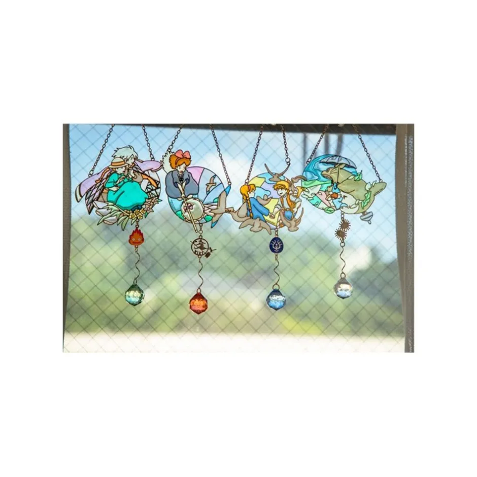 Maison Ghibli Decoration-Sun Catcher Stained Glass Sophie & Hauru - Howl'S Moving Castle