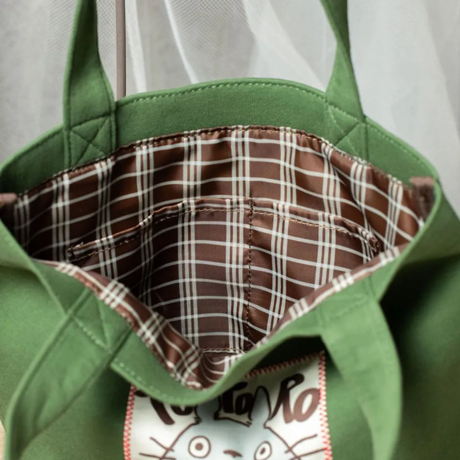 Maison Ghibli Bags-Tote Bag Totoro Autumn Green - My Neighbor Totoro