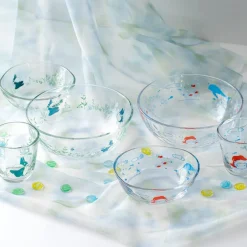 Maison Ghibli Kitchenware-Transparent Glass Chasing Acorns - My Neighbor Totoro