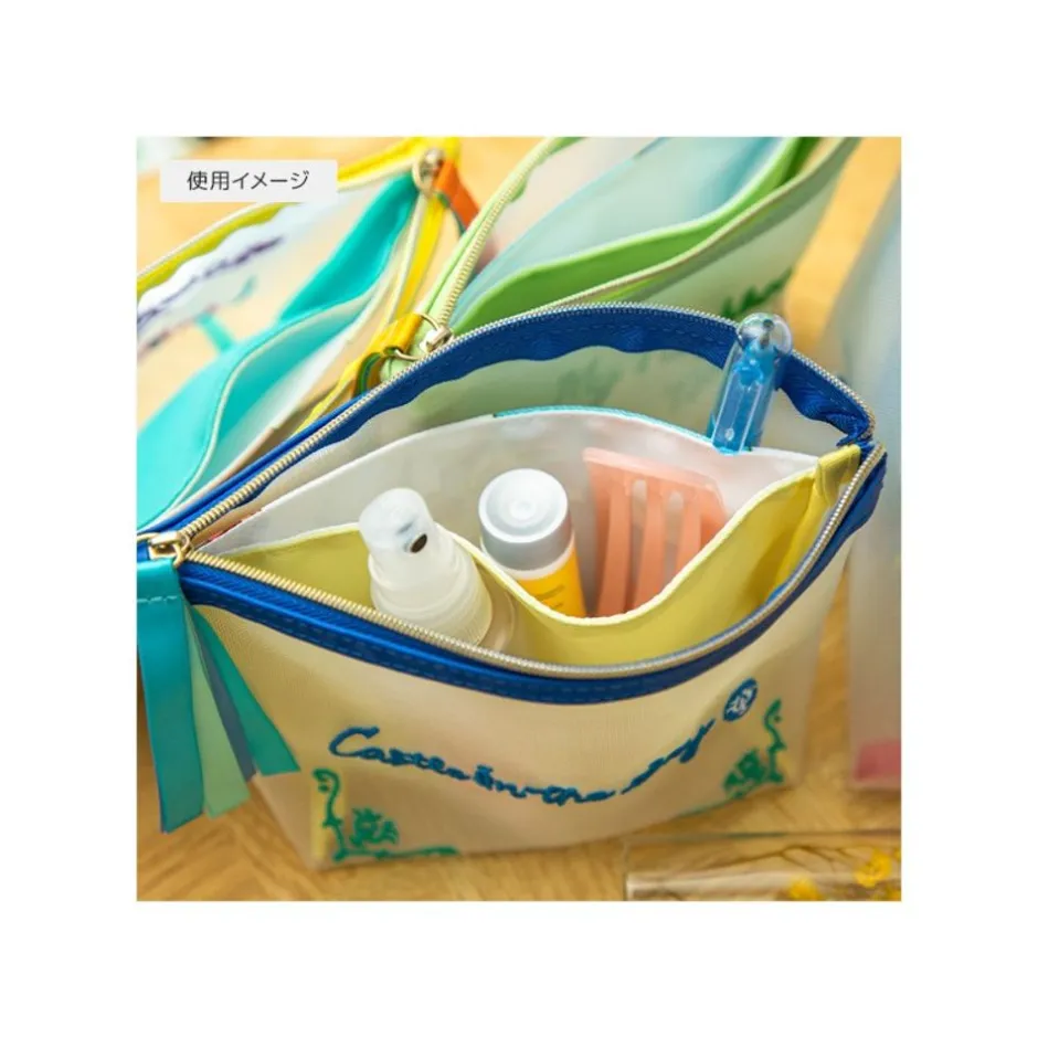 Maison Ghibli Accessories-Transparent Pouch Embroidered - Castle In The Sky