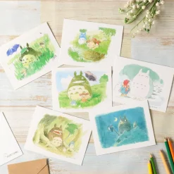 Maison Ghibli Postcards And Letter Papers-Watercolour Greeting Cards 24 X 15,8 Cm Spring - My Neighbor Totoro