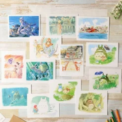 Maison Ghibli Postcards And Letter Papers-Watercolour Greeting Cards 24 X 15,8 Cm Spring - My Neighbor Totoro
