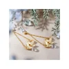 Maison Ghibli Jewellery-White Totoro Earring Hidden In A Leaf - My Neighbor Totoro