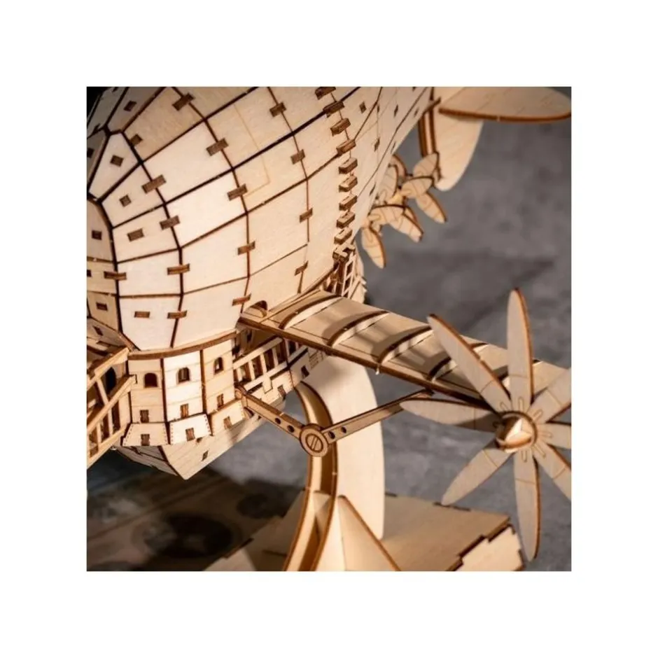 Maison Ghibli Arts And Crafts-Wood Model Kigumi Tiger Moth - Castle In The Sky