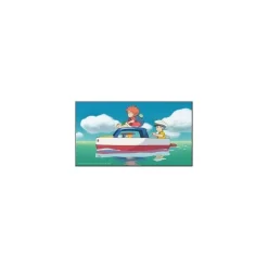 Maison Ghibli Wall Decoration-Wood Panel Ghibli 02 - Ponyo & Sosuke